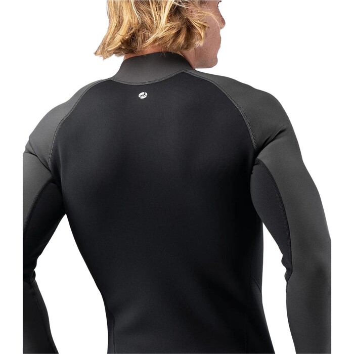 2024 Zhik Mnner Microfleece X Neoprene Wetsuit Top DTP-0580-BLK - Black